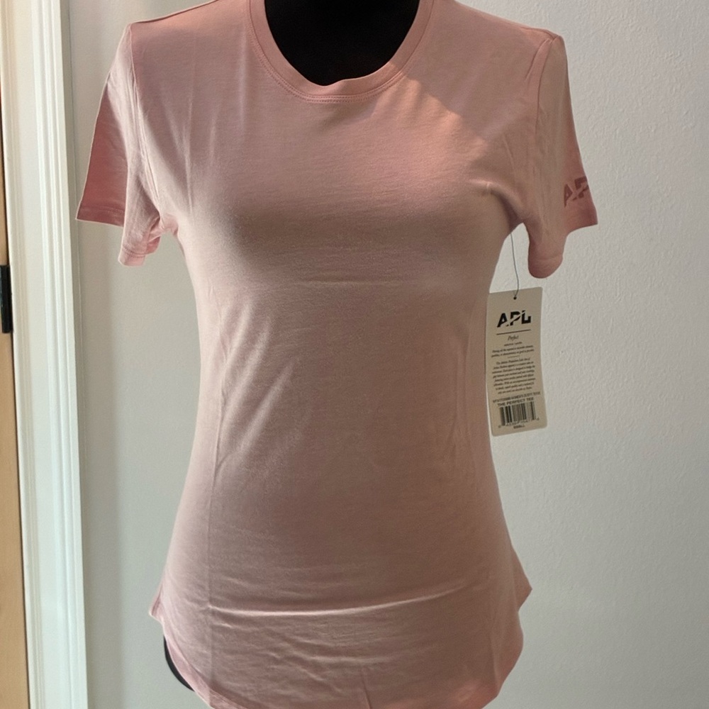APL Pink Fitted Polo T-Shirt Short Sleeve NWT
